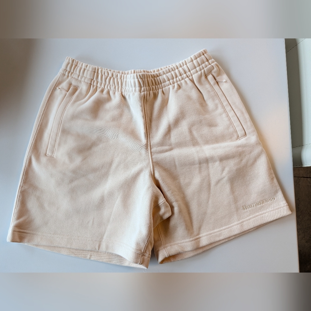 Adidas x Humanrace By Pharrell Williams Basics Short Ivory Medium Like New